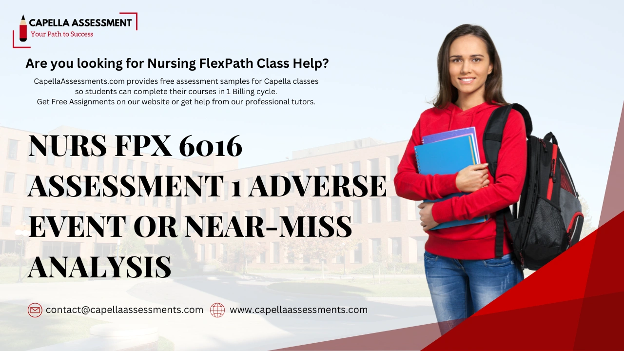 NURS FPX 6016 Assessment 1 Adverse Event or Near-Miss Analysis