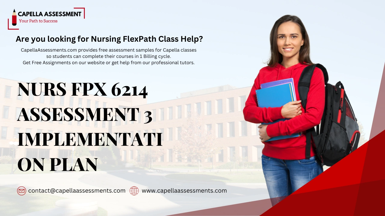 NURS FPX 6214 Assessment 3 Implementation Plan