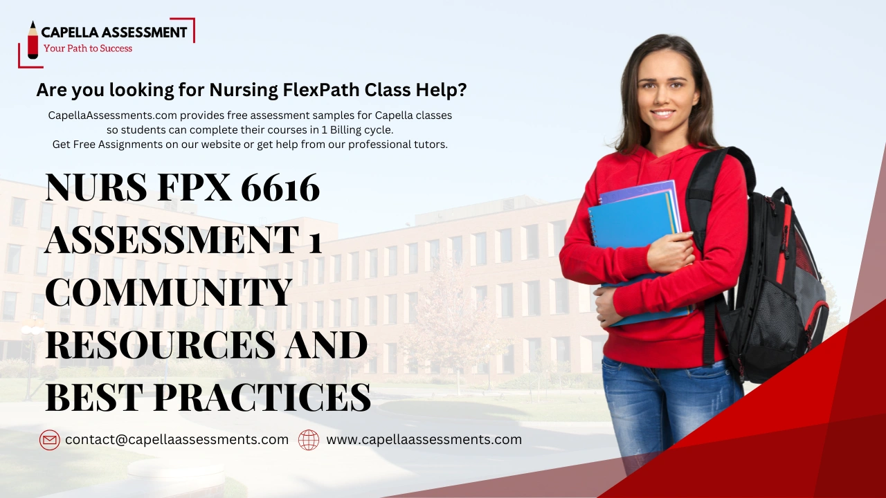NURS FPX 6616 Assessment 1 Community Resources and Best Practices