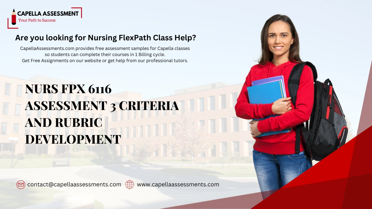 NURS FPX 6116 Assessment 3 Criteria and Rubric Development