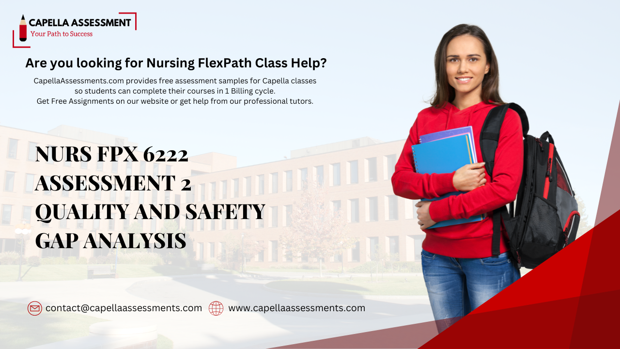 NURS FPX 6222 Assessment 2 Quality and Safety Gap Analysis