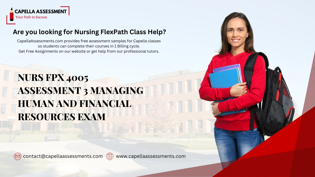 NURS FPX 4005 Assessment 3 Managing Human and Financial Resources Exam